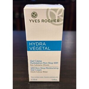 Yves Rocher Hydra Vegetal 48H Moisturizing Gel Cream 1.6 oz 50ml New Sealed NIB